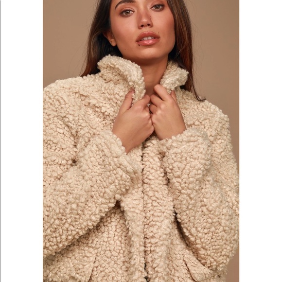 ✨2x HP✨Camel Teddy Jacket - Picture 3 of 9